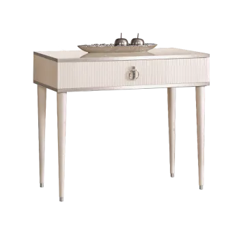 Стол туалетный узкий Римини СОЛО (Слоновая кость/Серебро) РМСТ-1(s)[9]