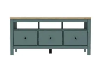 САГА тумба 3 ящика темно-бирюзовая/ясень