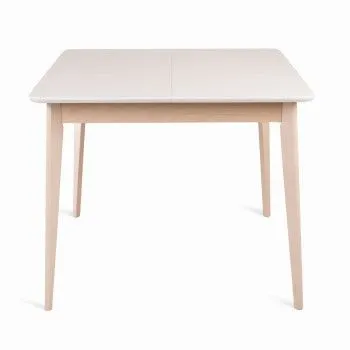 Стол Рэй-0090 (беленый дуб/белая эмаль) Квадратный