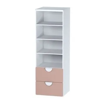 ПИКСИ стеллаж с 2 ящиками 60x57x183, мечтательный пион