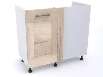 Стол под мойку угловой СМУ-100 левый, Дублин (900*470*820) Дуб галифакс белый, 21614