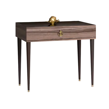 Стол туалетный узкий Римини (Орех империя/Золото) РМСТ-1[9]