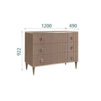 Комод Римини СОЛО (Мокка/Серебро) РМКМ-1(s)