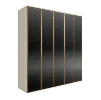 Шкаф 5-ти дв. Bogemia Air (Слоновая кость/Золото) БМШ2/5(5)