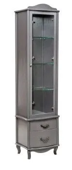 Шкаф-витрина Джульетта (серый ясень)