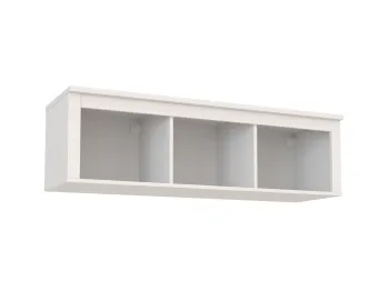 САГА полка навесная 3 секции белая