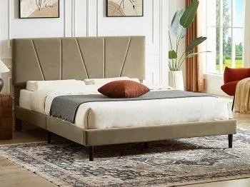 Кровать Signal SAVANA Velvet Bluvel 28 (бежевый) 120/200