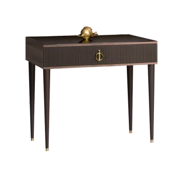 Стол туалетный узкий Римини СОЛО (Орех империя/Золото) РМСТ-1(s)[9]