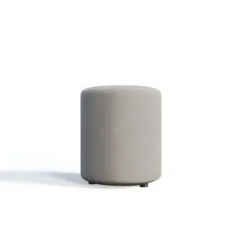 Пуфик Лейла светло серый камень