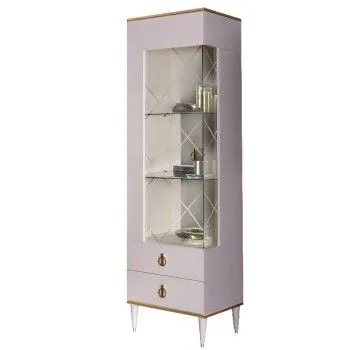 Витрина 1-ств. Римини (Слоновая кость/Золото) (Левая) РМВ1-1С