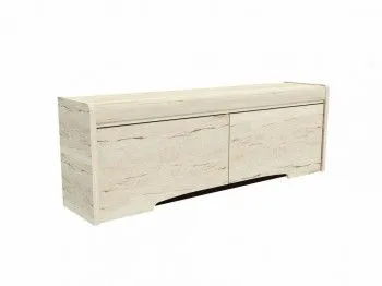 Шкаф-полка М-5 навесная, Мале (1244*279*427) Дуб галифакс белый, 31204