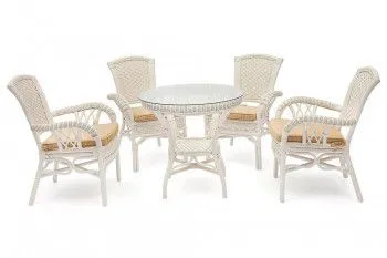 Комплект обеденный ANDREA Белый