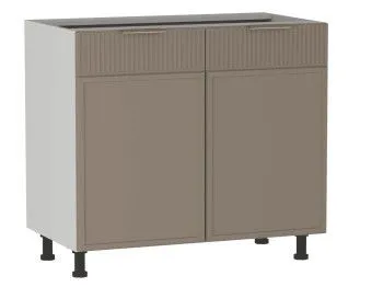 Стол 2-х дверный С-90, Берта (900*528*820) Мокко, 25110