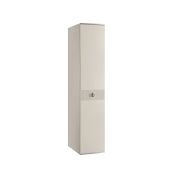 Шкаф 1-но дверный Римини СОЛО (Слоновая кость/Серебро) РМШ2/1(s)