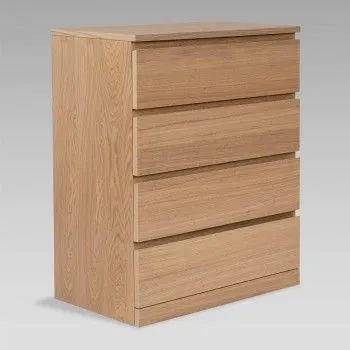 Варма Прайм 4 комод 80x100x48 шпон дуб беленый