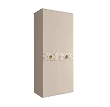 Шкаф 2-х дверный Bogemia Farfalle (Ваниль/Золото) БМШ2/2(Fa)