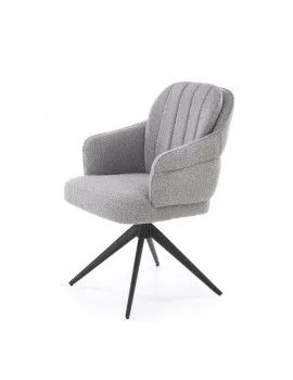 Стул кухонный Halmar K570 поворотный (серый/черный)