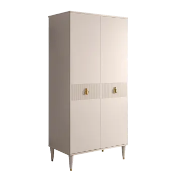 Шкаф-пенал Римини СОЛО (Бежевый/Золото) РМП-2(s)