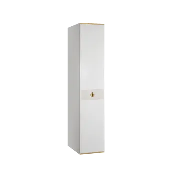 Шкаф 1-но дверный Римини СОЛО (Белый/Золото) РМШ2/1(s)