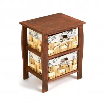 Тумба с 2 ящиками Secret De Maison BEL 2 (mod. PE-10) Brown (коричневый) ткань №HX21