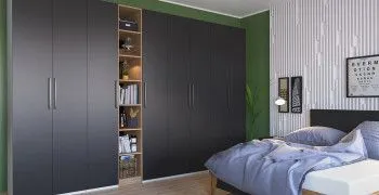 Гардероб Отис П2 с фасадом ЛДСП (графит)