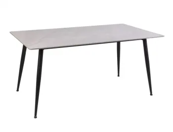 Стол обеденный Signal RION 160 (серый лак/черный)