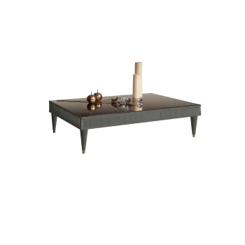 Журнальный столик узкий Римини СОЛО (Серый/Золото) РМСТ-3(s)