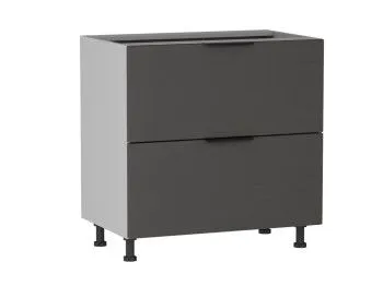 Стол с ящиками СЯ-2-80, Ватель (800*523*820) Экокожа Серый, 23323