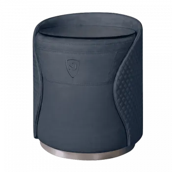 Пуф-тумба Антрацит (новабук) серебро Sweet dreams PS-101