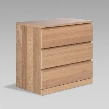 Варма Прайм 3 комод 80x77x48 шпон дуб беленый