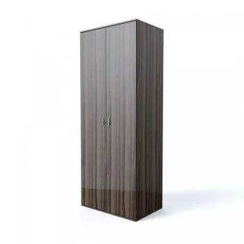 Шкаф 2-х дверный Римини (Орех империя/Серебро) РМШ2/2