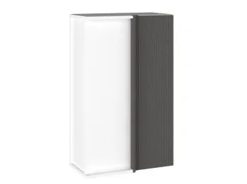 Шкаф 960 ШВП-60 правый, Виста (600*350*960) Экокожа Серый, 26719
