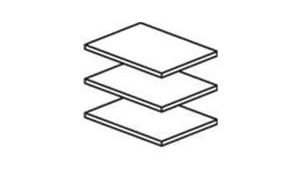 Полки для шкафа Афина 2-ств крем корень