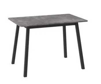 Стол Бриз (R)-94 раздвижной (Дымчатая керамика/черный) 94(126)х64