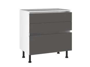 Стол с ящиками СЯ-80, Виста (800*523*870) Экокожа Серый, 26621