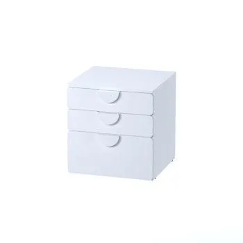 ПИКСИ комод 3 ящика 60x57x63, робкий подснежник