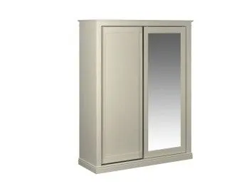 Шкаф-купе 2-х дверный, Сиена (1814*654*2304), двери комбинированные, Береза бежевая