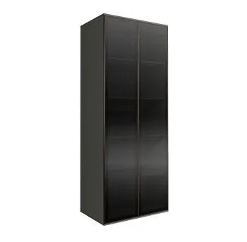 Шкаф 2-х дверный Bogemia Air (Серый/Черный) БМШ2/2(2)