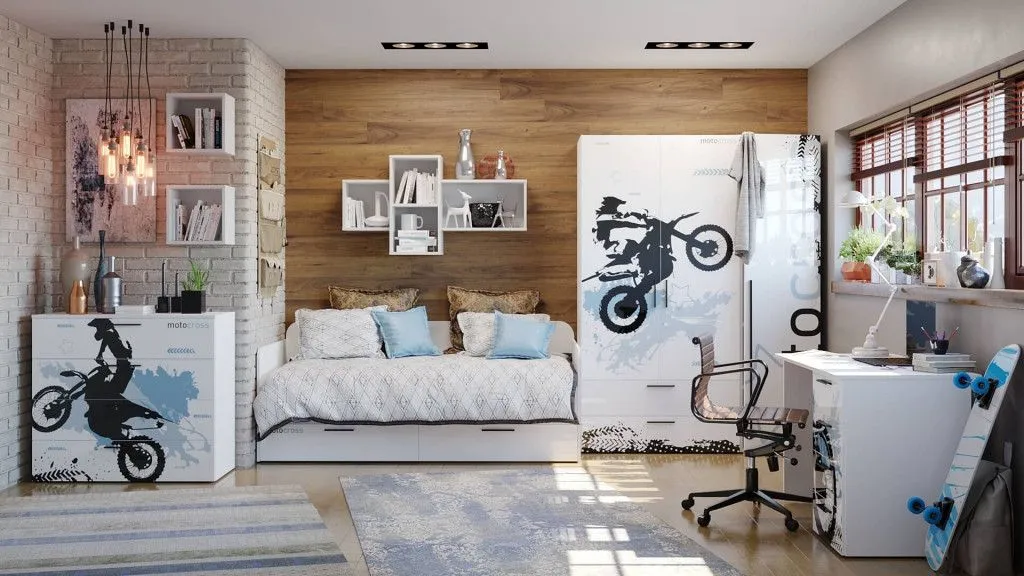 Мотокросс Детская спальня №1 (Серый шелк).jpg Мотокросс Детская спальня №1 (Серый шелк).jpg