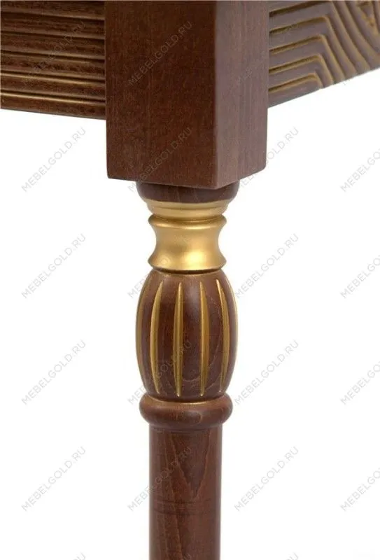 Стол журнальный Мили (темный орех/патина золото/53х53хН55) | изображение 2