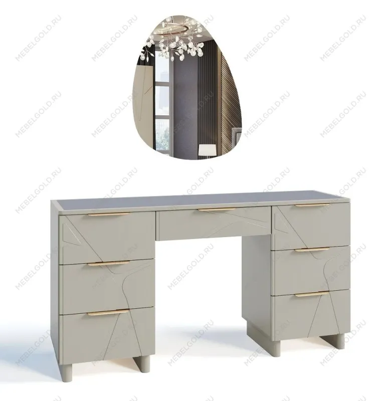 Туалетный столик Лейла светло серый камень