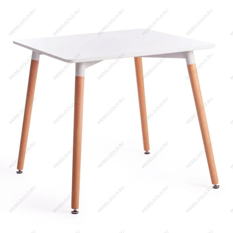 Стол JOHN (mod. T1003) White (Белый) / Natural (натуральный)