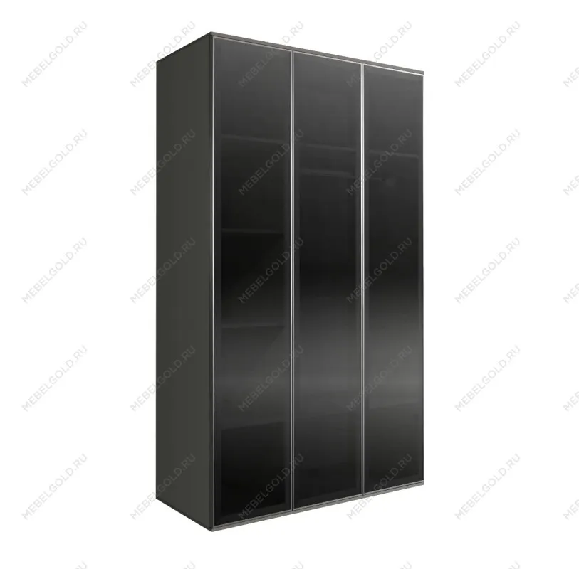 Шкаф 3-х дверный Bogemia Air (Серый/Серебро) БМШ2/3(3)