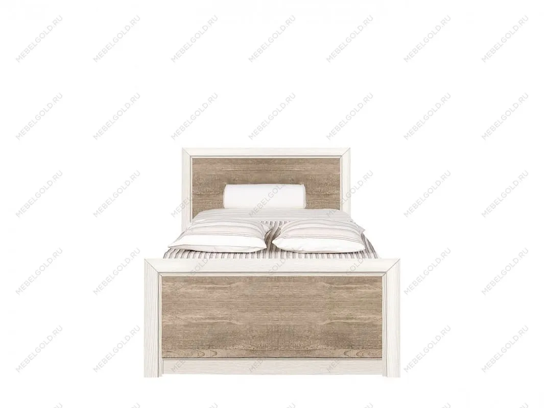 Кровать Коен LOZ 90х200 без основания ясень снежный