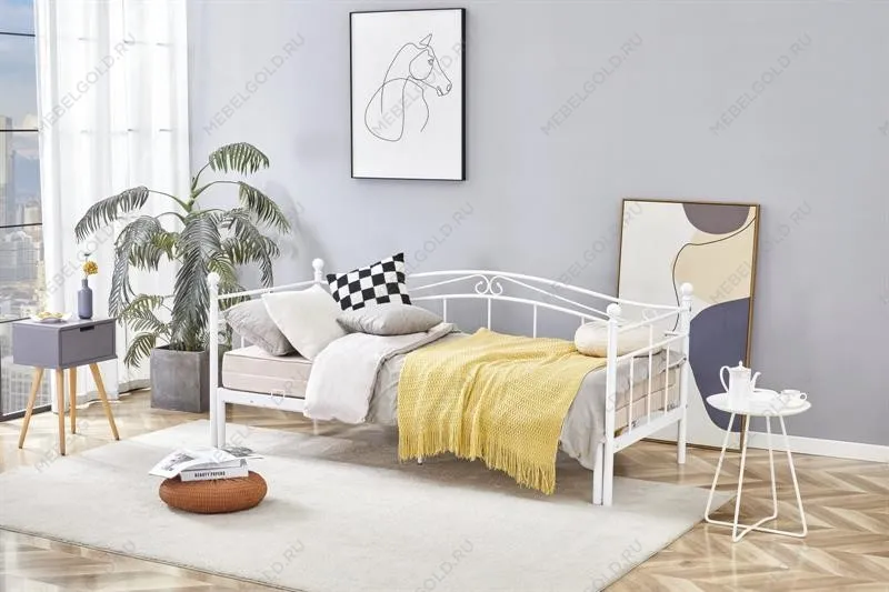 Кровать Halmar ARIZA (белый) 90/200