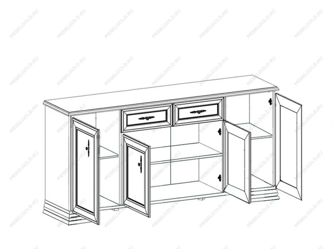 Тумба Кентаки KOM4D2S каштан | изображение 2