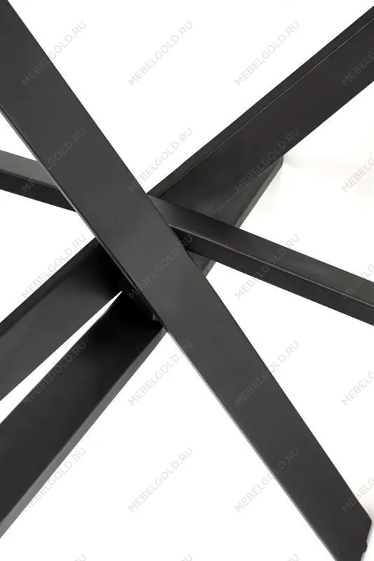 Стол обеденный Halmar EDGAR 2 (белый мрамор/черный) | изображение 4