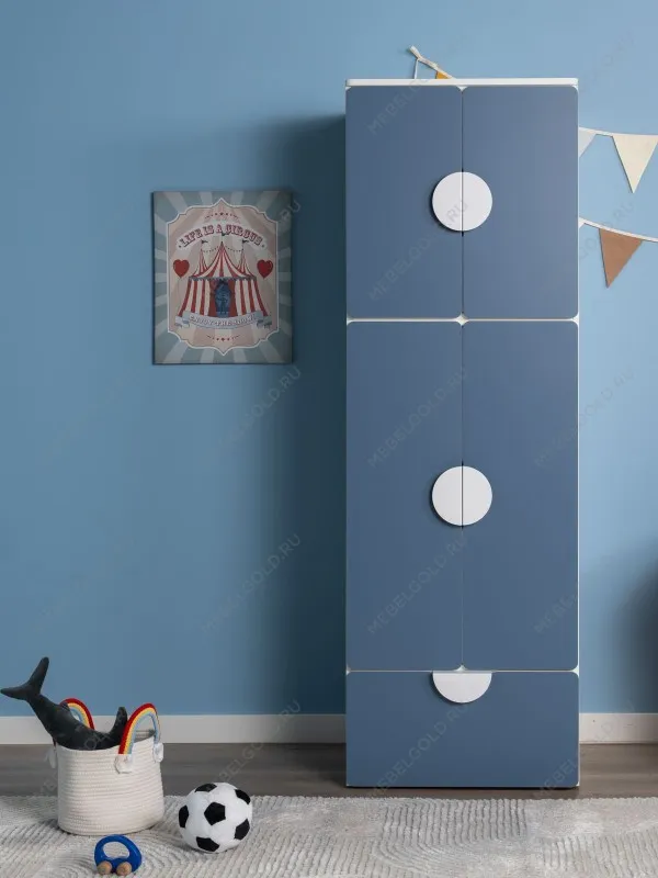 Шкаф Пикси распашной, с двумя дверьми и полкой 60x57x60, озорной василек | изображение 7
