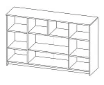Тумба Сириус, 4 двери и 2 ящика, 156х41х95 см, дуб сонома | изображение 15