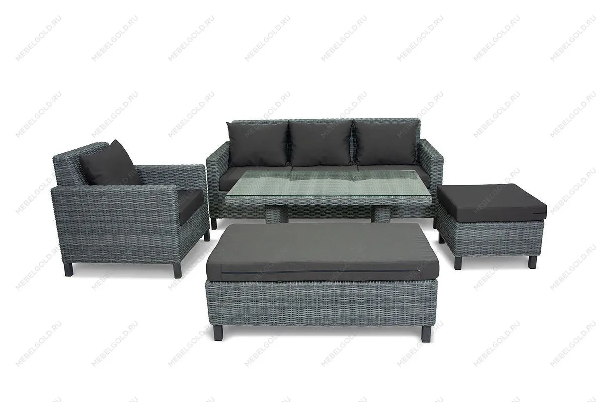 MOKKA BELLA пуф малый, серый | изображение 6